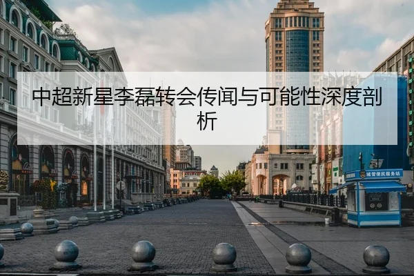 中超新星李磊转会传闻与可能性深度剖析